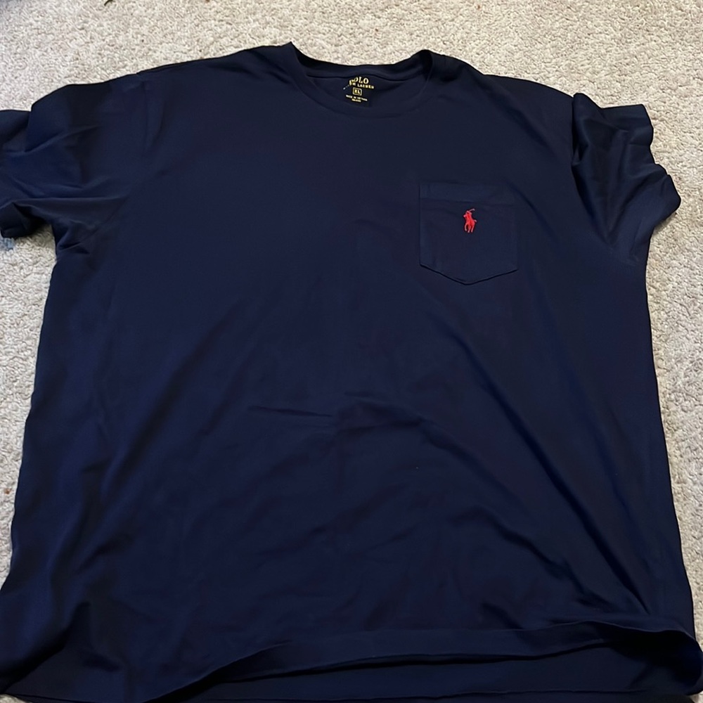Blue Polo pocket tee